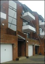 High level gutter cleaning